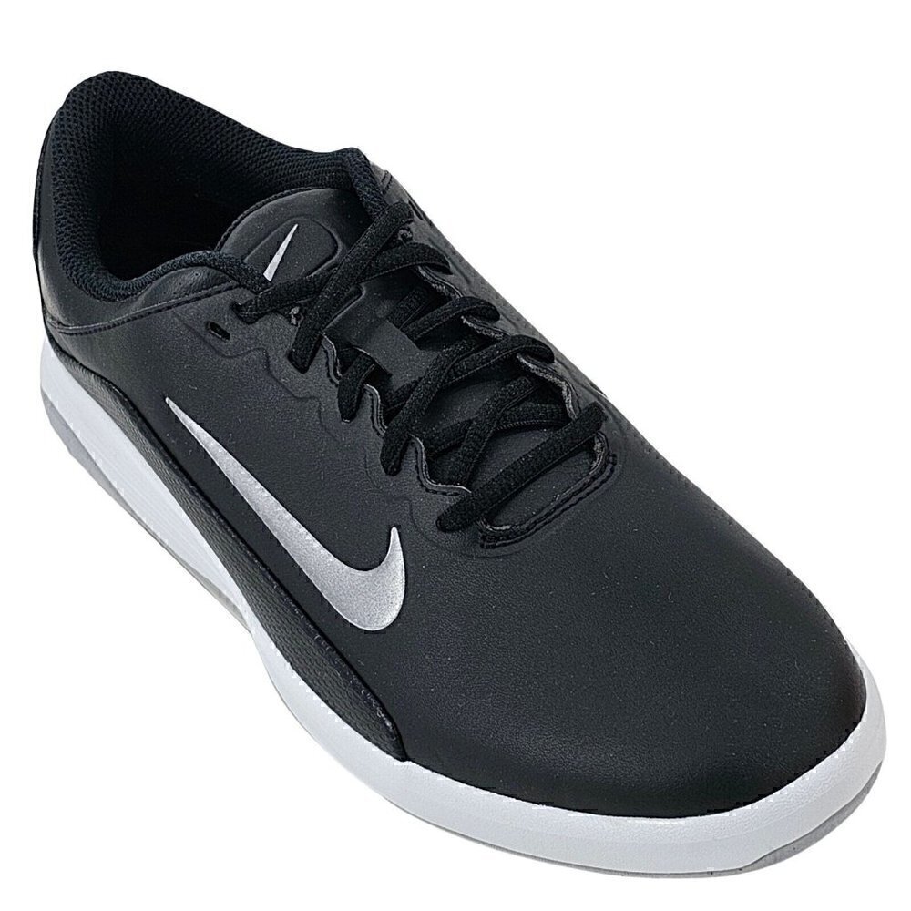NIKE Vapor AQ2302 001 NIB Spikeless Fitsole Black & Metallic Grey Golf Shoes